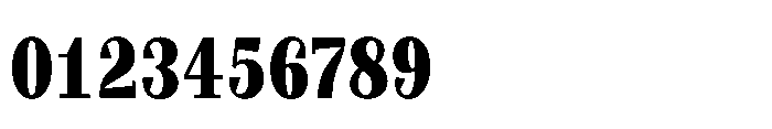 Slabdon Condensed Bold Font OTHER CHARS