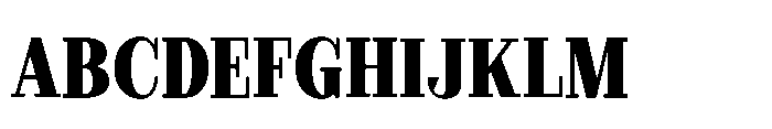 Slabdon Condensed Bold Font UPPERCASE