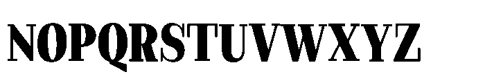 Slabdon Condensed Bold Font UPPERCASE