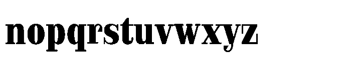 Slabdon Condensed Bold Font LOWERCASE