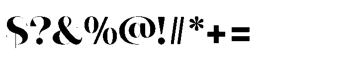 Slabdon Fine Bold Font OTHER CHARS