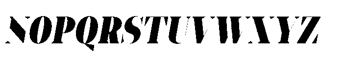 Slabdon Heavy Condensed Fine Srf Italic Font UPPERCASE