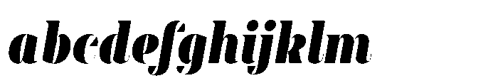 Slabdon Heavy Condensed Fine Srf Italic FONT