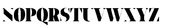 Slabdon Heavy Condensed Fine Srf Font UPPERCASE