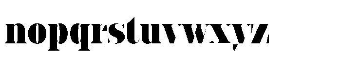 Slabdon Heavy Condensed Fine Srf Font LOWERCASE