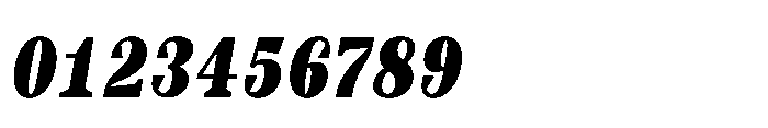 Slabdon Heavy Condensed Srf Italic Font OTHER CHARS
