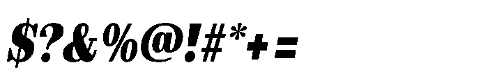 Slabdon Heavy Condensed Srf Italic Font OTHER CHARS