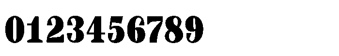 Slabdon Heavy Condensed Srf Font OTHER CHARS