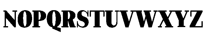 Slabdon Heavy Condensed Font UPPERCASE