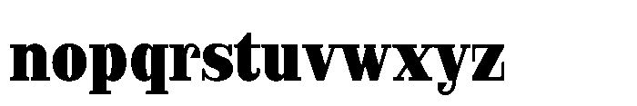 Slabdon Heavy Condensed Font LOWERCASE