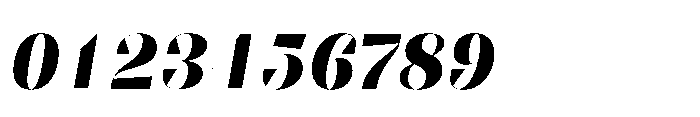 Slabdon Heavy Fine Italic Font OTHER CHARS
