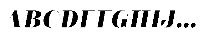 Slabdon Heavy Fine Italic Font UPPERCASE