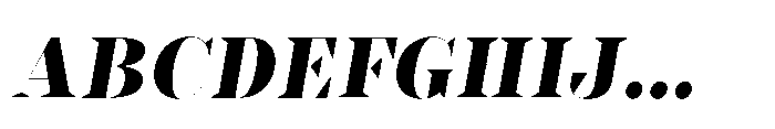 Slabdon Heavy Fine Srf Italic Font UPPERCASE