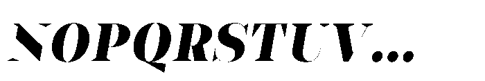 Slabdon Heavy Fine Srf Italic Font UPPERCASE