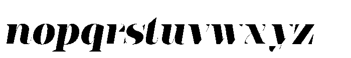 Slabdon Heavy Fine Srf Italic Font LOWERCASE