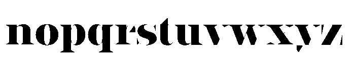 Slabdon Heavy Fine Srf Font LOWERCASE