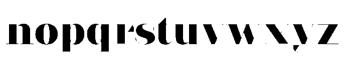 Slabdon Heavy Fine Font LOWERCASE