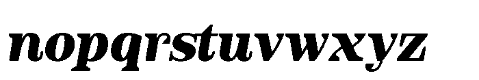Slabdon Heavy Srf Italic Font LOWERCASE