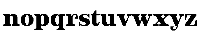 Slabdon Heavy Srf Font LOWERCASE