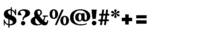 Slabdon Heavy Font OTHER CHARS