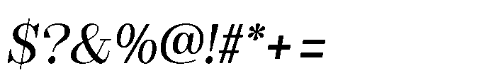 Slabdon Italic VF Font OTHER CHARS
