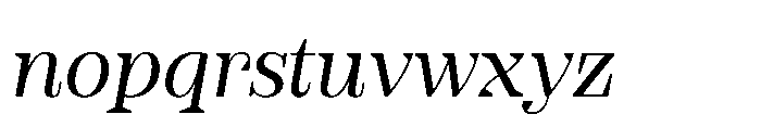 Slabdon Italic VF Font LOWERCASE
