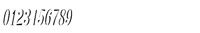 Slabdon Light Condensed Fine Italic Font OTHER CHARS