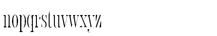 Slabdon Light Condensed Fine Srf Font LOWERCASE