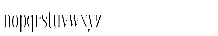 Slabdon Light Condensed Fine Font LOWERCASE