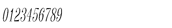 Slabdon Light Condensed Italic Font OTHER CHARS