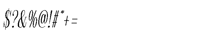 Slabdon Light Condensed Italic Font OTHER CHARS