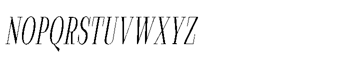 Slabdon Light Condensed Italic Font UPPERCASE