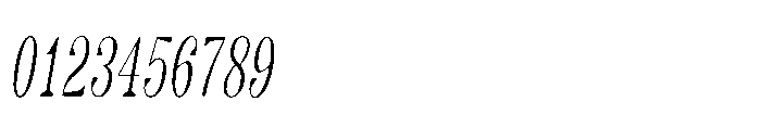 Slabdon Light Condensed Srf Italic Font OTHER CHARS