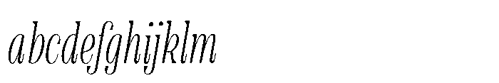 Slabdon Light Condensed Srf Italic FONT