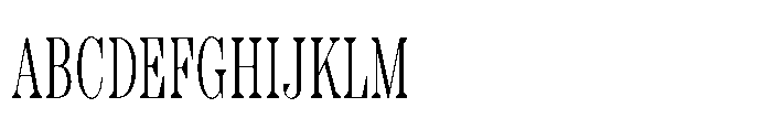 Slabdon Light Condensed Srf Font UPPERCASE