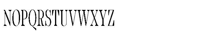Slabdon Light Condensed Srf Font UPPERCASE
