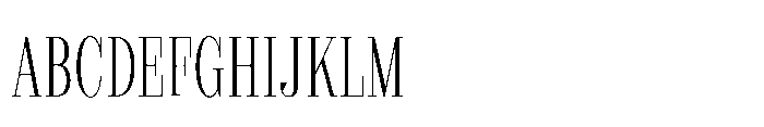 Slabdon Light Condensed Font UPPERCASE