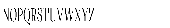 Slabdon Light Condensed Font UPPERCASE