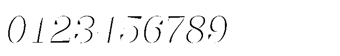 Slabdon Light Fine Italic Font OTHER CHARS