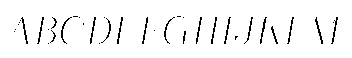 Slabdon Light Fine Italic Font UPPERCASE