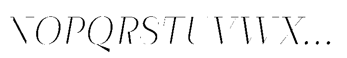 Slabdon Light Fine Italic Font UPPERCASE