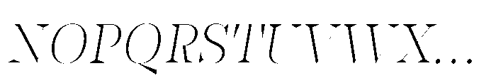 Slabdon Light Fine Srf Italic Font UPPERCASE
