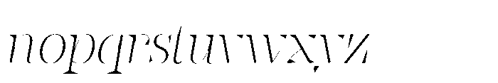 Slabdon Light Fine Srf Italic Font LOWERCASE