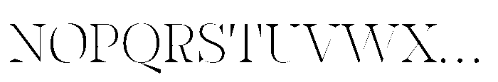 Slabdon Light Fine Srf Font UPPERCASE