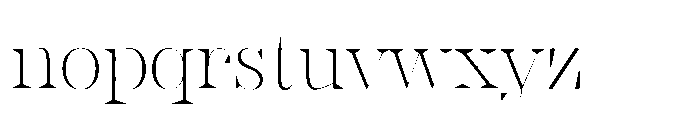 Slabdon Light Fine Srf Font LOWERCASE