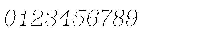Slabdon Light Srf Italic Font OTHER CHARS