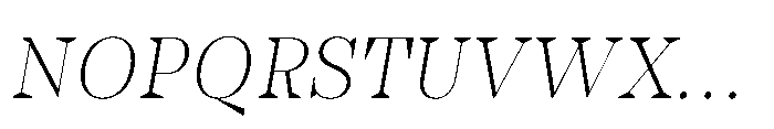 Slabdon Light Srf Italic Font UPPERCASE
