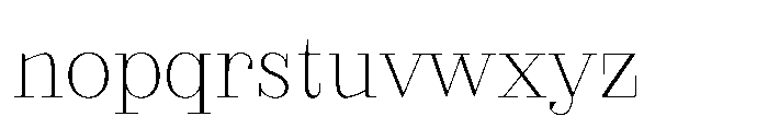 Slabdon Light Font LOWERCASE