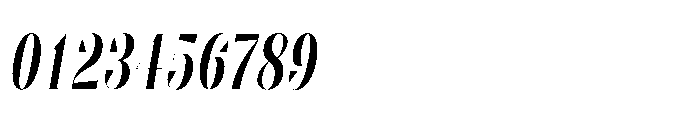 Slabdon Regular Condensed Fine Italic Font OTHER CHARS