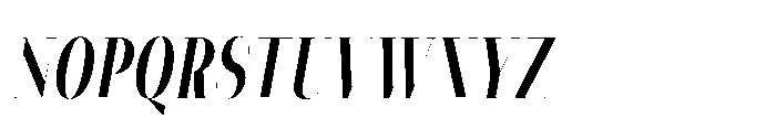 Slabdon Regular Condensed Fine Italic Font UPPERCASE